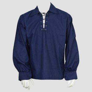 Navy blue Scottish Shirt