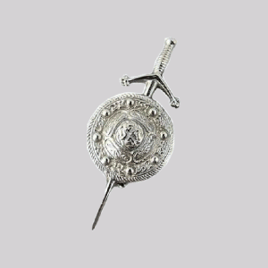 Chromed Sword Kilt Pin